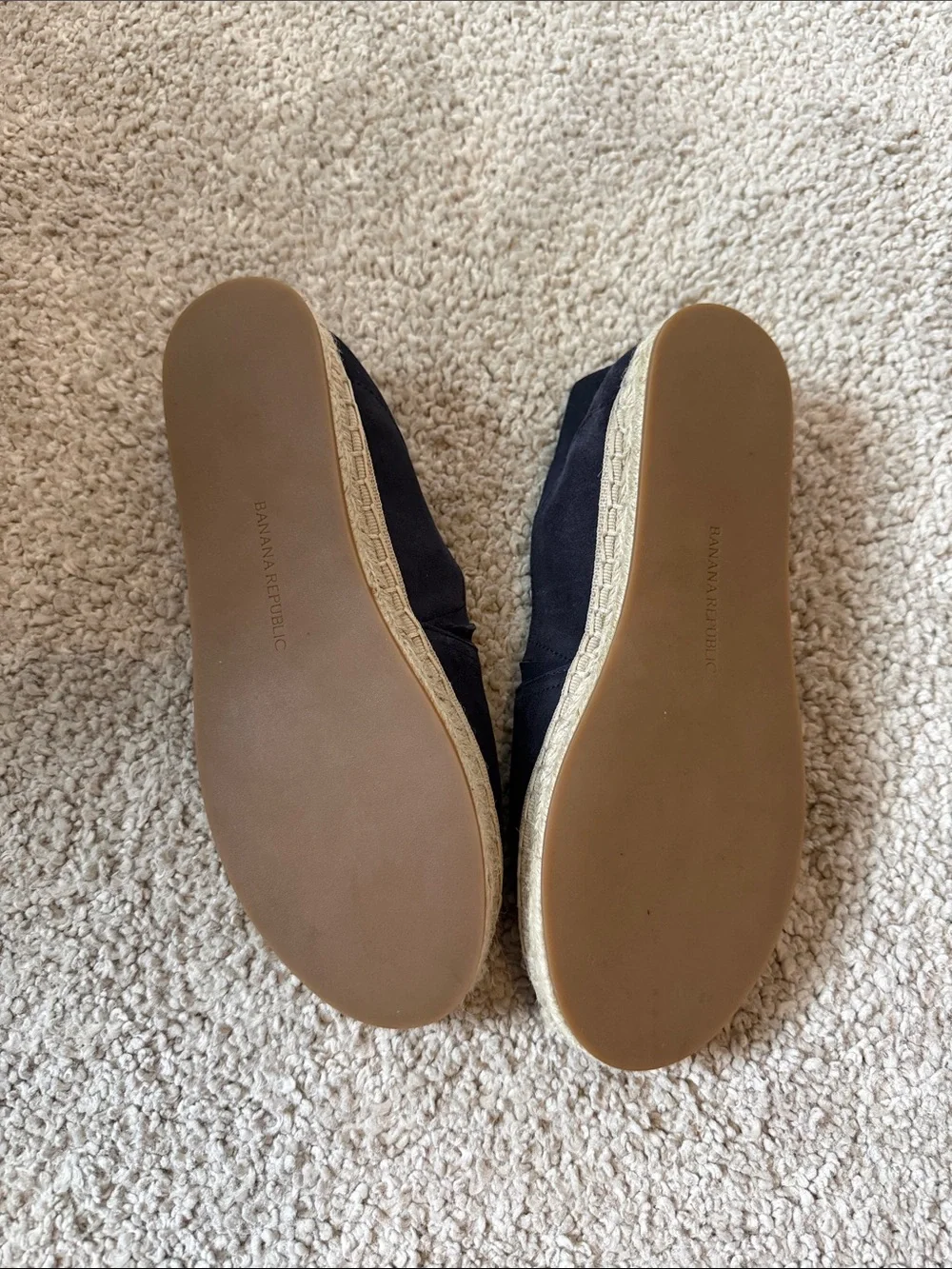 Banana Republic Navy Espadrille Flat